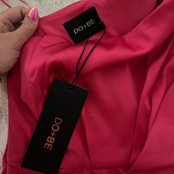 Do + BE melon one shoulder romper sz M - Picture 2 of 4